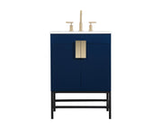 Elegant Lighting - VF48824MBL - Single Bathroom Vanity - Eugene - Blue