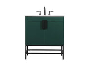 Elegant Lighting - VF48830MGN - Single Bathroom Vanity - Eugene - Green