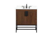 Elegant Lighting - VF48830MWT-BS - Single Bathroom Vanity - Eugene - Walnut