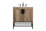 Elegant Lighting - VF48830NT - Single Bathroom Vanity - Eugene - Natural Oak
