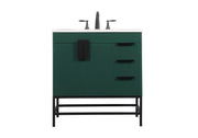 Elegant Lighting - VF48832MGN - Single Bathroom Vanity - Eugene - Green