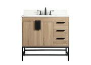 Elegant Lighting - VF48836MW-BS - Single Bathroom Vanity - Eugene - mango wood