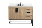 Elegant Lighting - VF48842MW-BS - Single Bathroom Vanity - Eugene - mango wood