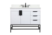 Elegant Lighting - VF48842MWH-BS - Single Bathroom Vanity - Eugene - white