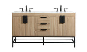 Elegant Lighting - VF48860DMW - Double Bathroom Vanity - Eugene - mango wood