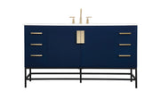 Elegant Lighting - VF48860MBL - Single Bathroom Vanity - Eugene - Blue