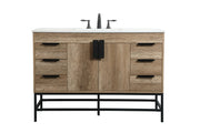 Elegant Lighting - VF488W48NT - Single Bathroom Vanity - Eugene - natural oak