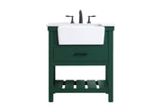 Elegant Lighting - VF60130GN - Single Bathroom Vanity - Clement - green