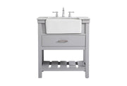 Elegant Lighting - VF60130GR - Single Bathroom Vanity - Clement - grey