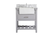 Elegant Lighting - VF60130GR-BS - Single Bathroom Vanity - Clement - grey