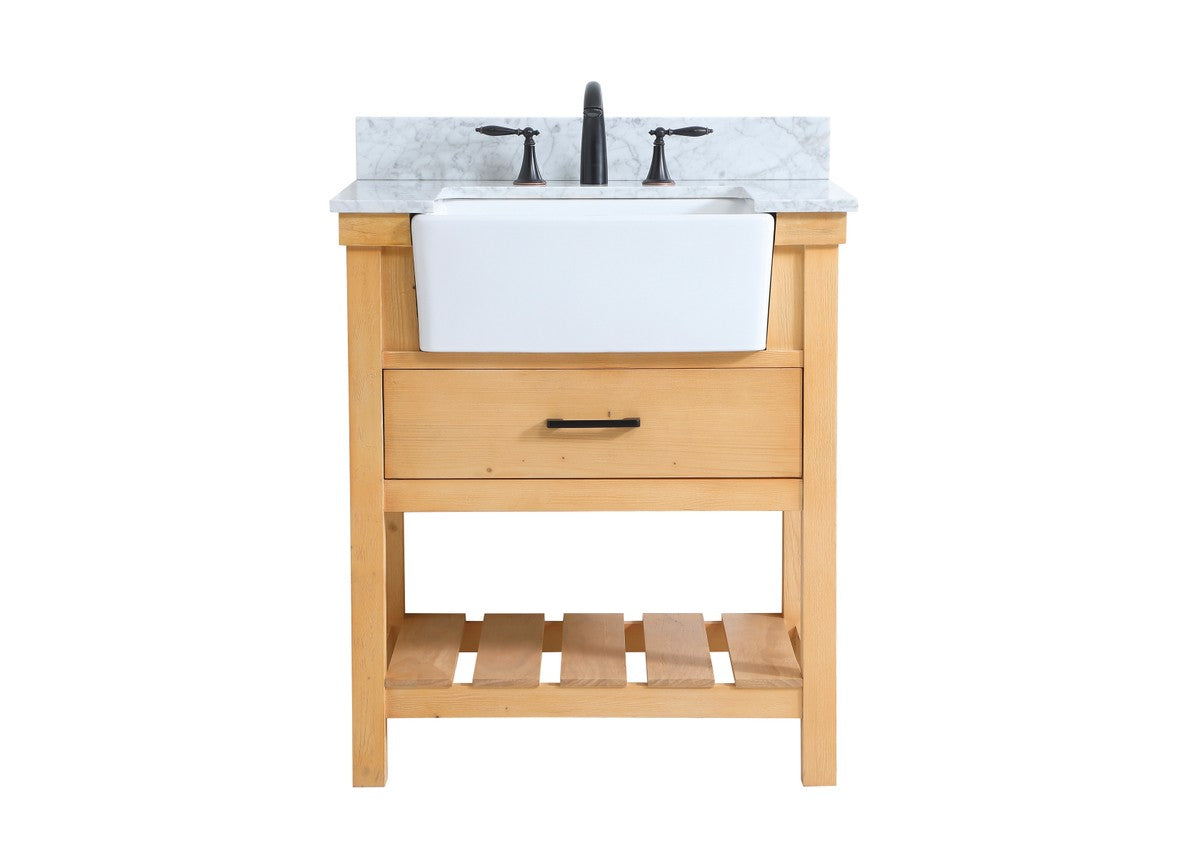 Elegant Lighting - VF60130NW-BS - Single Bathroom Vanity - Clement - natural wood