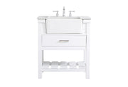 Elegant Lighting - VF60130WH - Single Bathroom Vanity - Clement - white