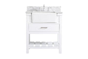 Elegant Lighting - VF60130WH-BS - Single Bathroom Vanity - Clement - white
