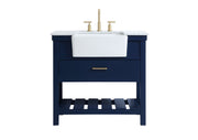 Elegant Lighting - VF60136BL - Single Bathroom Vanity - Clement - blue