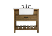 Elegant Lighting - VF60136DW - Single Bathroom Vanity - Clement - driftwood