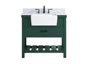 Elegant Lighting - VF60136GN-BS - Single Bathroom Vanity - Clement - green