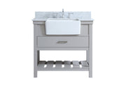 Elegant Lighting - VF60136GR-BS - Single Bathroom Vanity - Clement - grey