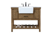Elegant Lighting - VF60142DW - Single Bathroom Vanity - Clement - driftwood