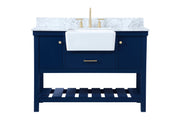Elegant Lighting - VF60148BL-BS - Single Bathroom Vanity - Clement - blue