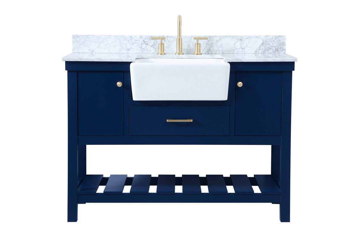 Elegant Lighting - VF60148BL-BS - Single Bathroom Vanity - Clement - blue