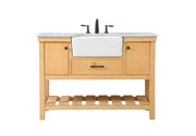 Elegant Lighting - VF60148NW - Single Bathroom Vanity - Clement - natural wood
