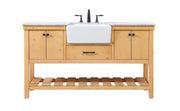 Elegant Lighting - VF60160NW - Single Bathroom Vanity - Clement - natural wood