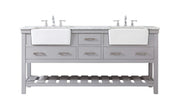 Elegant Lighting - VF60172DGR - Double Bathroom Vanity - Clement - grey