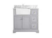 Elegant Lighting - VF60236GR-BS - Single Bathroom Vanity - Franklin - grey