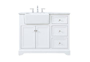 Elegant Lighting - VF60242WH - Single Bathroom Vanity - Franklin - white