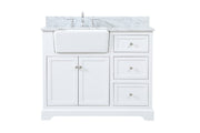 Elegant Lighting - VF60242WH-BS - Single Bathroom Vanity - Franklin - white