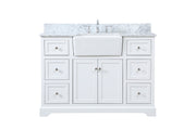 Elegant Lighting - VF60248WH-BS - Single Bathroom Vanity - Franklin - white