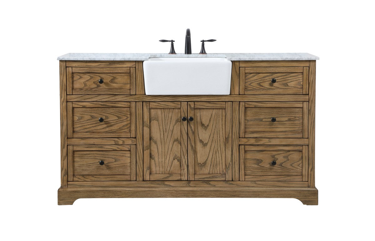 Elegant Lighting - VF60260DW - Single Bathroom Vanity - Franklin - driftwood