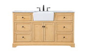 Elegant Lighting - VF60260NW - Single Bathroom Vanity - Franklin - natural wood