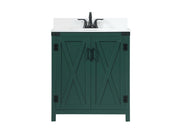 Elegant Lighting - VF90230MGN-BS - Single Bathroom Vanity - Grant - green