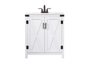Elegant Lighting - VF90230WH - Single Bathroom Vanity - Grant - white