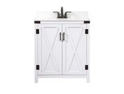 Elegant Lighting - VF90230WH-BS - Single Bathroom Vanity - Grant - white