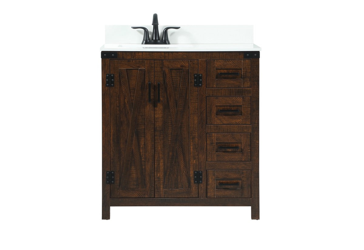 Elegant Lighting - VF90232EX-BS - Single Bathroom Vanity - Grant - expresso
