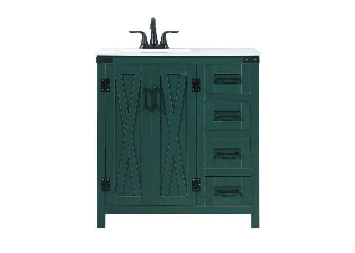 Elegant Lighting - VF90232MGN - Single Bathroom Vanity - Grant - green