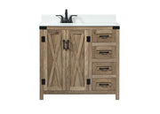 Elegant Lighting - VF90236NT-BS - Single Bathroom Vanity - Grant - natural oak