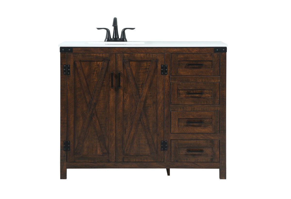 Elegant Lighting - VF90242EX - Single Bathroom Vanity - Grant - expresso