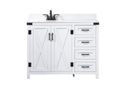 Elegant Lighting - VF90242WH-BS - Single Bathroom Vanity - Grant - white