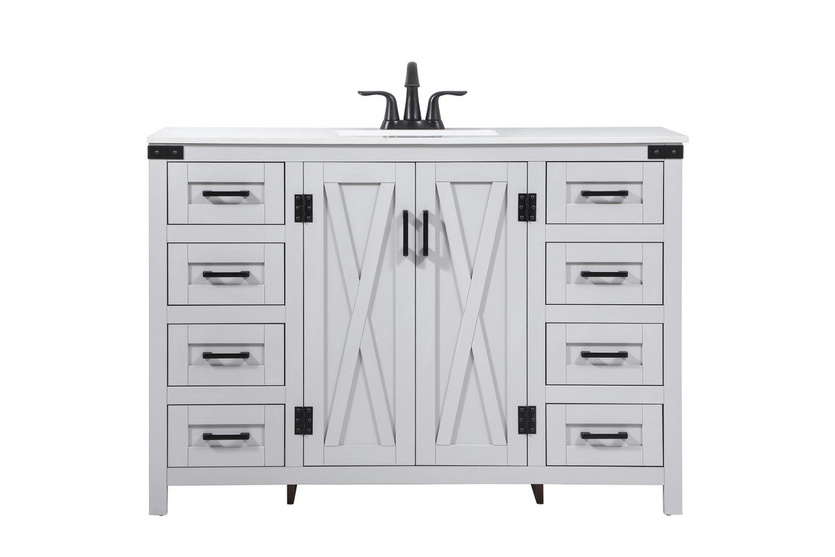 Elegant Lighting - VF90248GR - Single Bathroom Vanity - Grant - grey