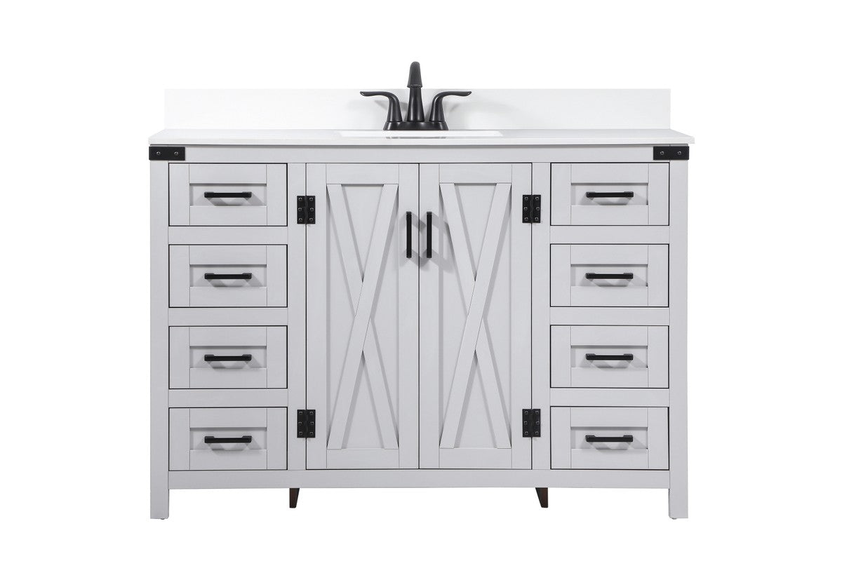 Elegant Lighting - VF90248GR-BS - Single Bathroom Vanity - Grant - grey