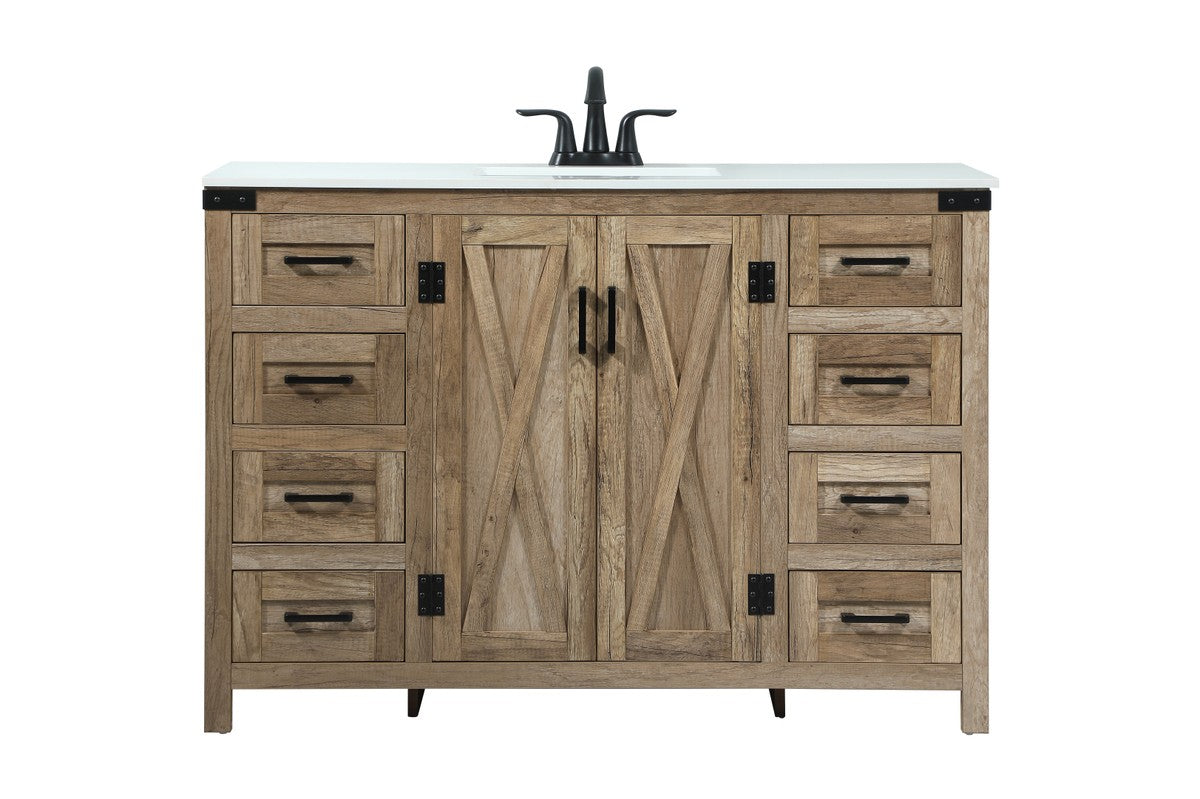 Elegant Lighting - VF90248NT - Single Bathroom Vanity - Grant - natural oak