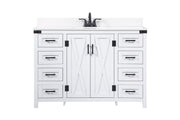 Elegant Lighting - VF90248WH-BS - Single Bathroom Vanity - Grant - white