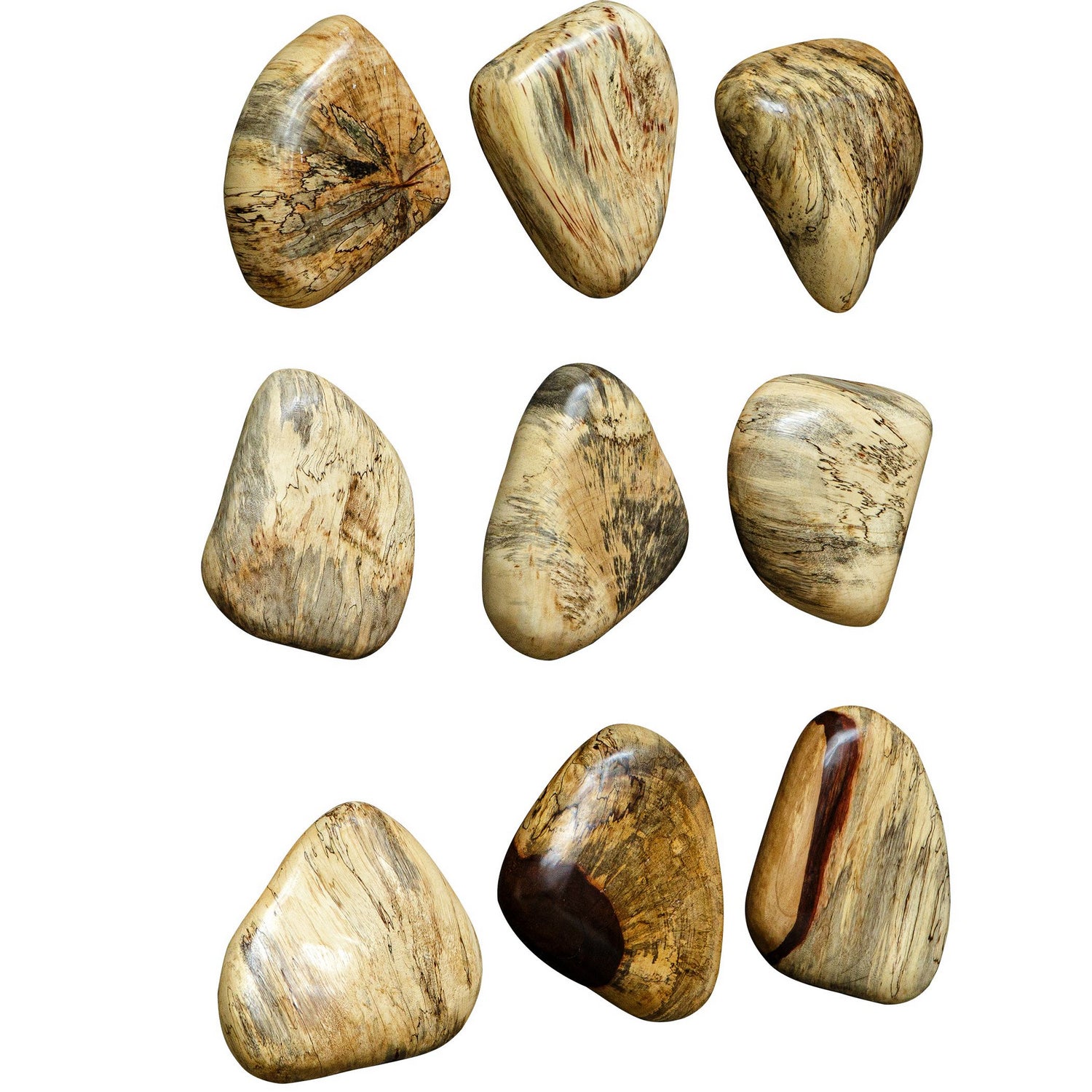 Uttermost - 04324 - Wall Decor, S/9 - Pebbles - Natural Blonde
