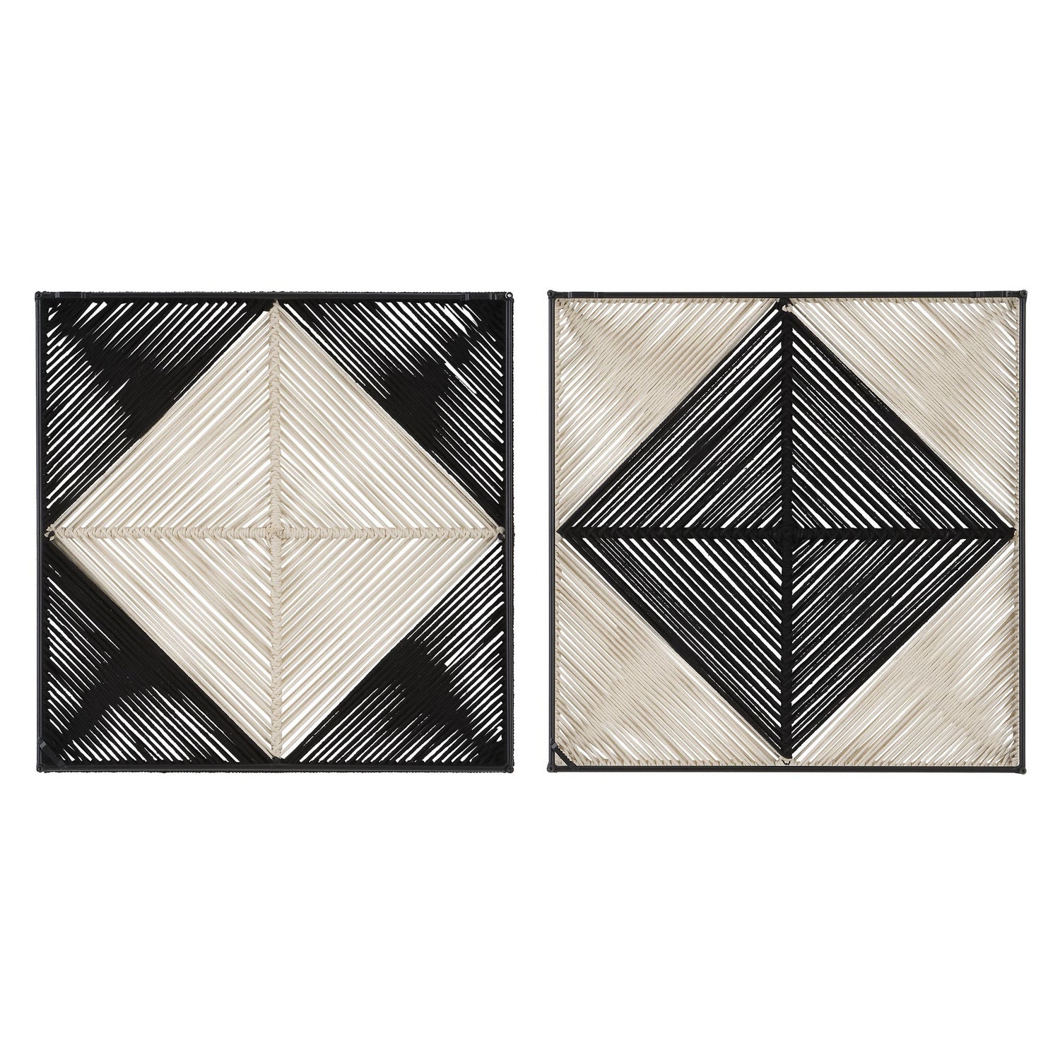 Uttermost - 04330 - Wall Decor, S/2 - Seeing Double - Natural Rope In Black And Off-white