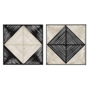 Uttermost - 04330 - Wall Decor, S/2 - Seeing Double - Natural Rope In Black And Off-white