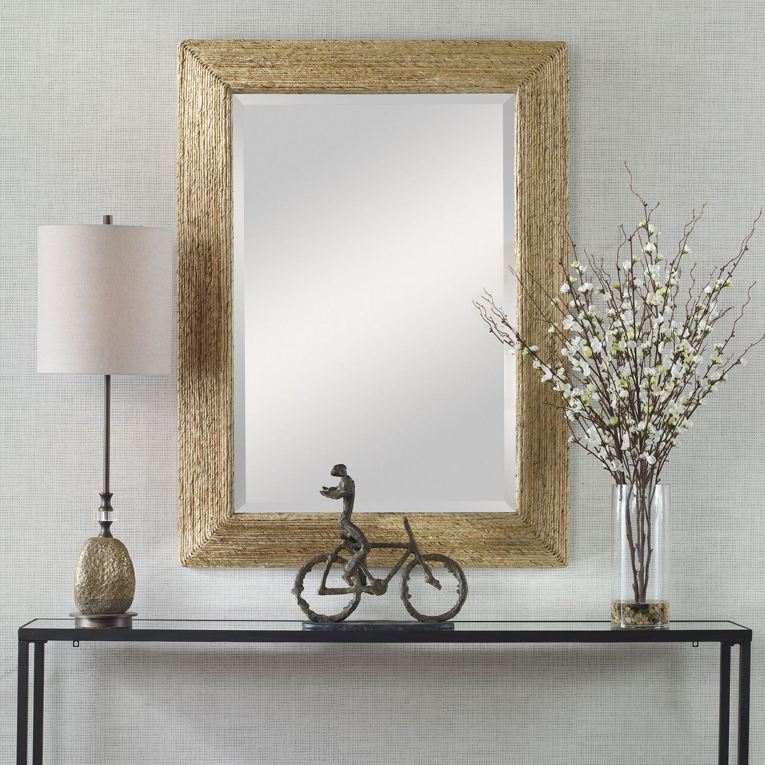 Uttermost - 09796 - Mirror - Rora - Natural Woven Banana Plant