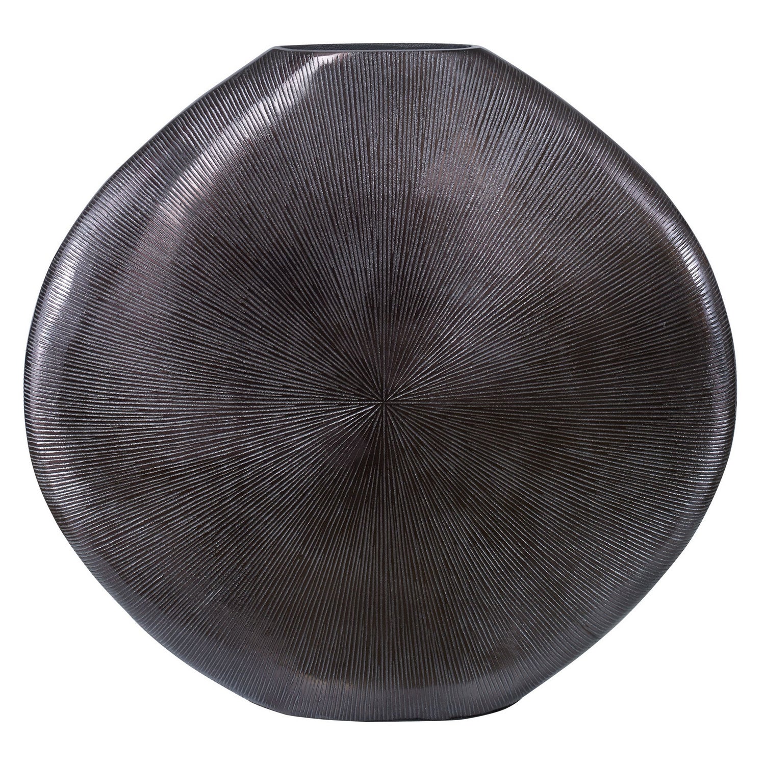 Uttermost - 18001 - Vase - Gretchen - Ribbed, Black Nickel